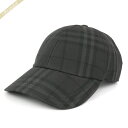 バーバリー 帽子 BURBERRY メンズ レディース ヴィンテージチェック キャップ M/L チャコールグレー 8068038 | ブランド