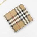 《最大4000円クーポン_6日23:59迄》バーバリー 二つ折り財布 BURBERRY ヴィンテージチェック ベージュ系 メンズ 8069815 | ブランド