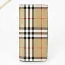 《最大4000円クーポン_6日23:59迄》バーバリー 長財布 BURBERRY メンズ ヴィンテージチェック ベージュ系 8069819 | ブランド