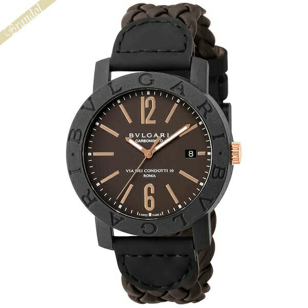 ブルガリブルガリ 腕時計（メンズ） ブルガリ 腕時計 BVLGARI メンズ ブルガリブルガリ 40mm 自動巻き ブラック BBP40C11CGLD