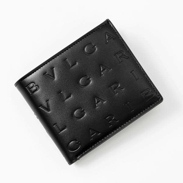 ブルガリ 二つ折り財布 BVLGARI ブルガリロゴ ブラック 292714 BLK メンズ | ブランド