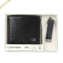 《最大4000円クーポン_6日23:59迄》カルバンクライン 二つ折り財布 Calvin Klein 財布 メンズ レザー キーリングセット ブラック 31CK330016 | ブランド