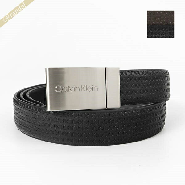 カルバンクライン ベルト（メンズ） Calvin Klein カルバンクライン ベルト 本革 交換用バックル付 リバーシブル ブラック×ブラウン 11CK020017-014