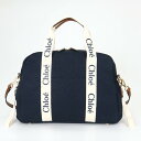 《最大4000円クーポン_6日23:59迄》クロエ ショルダーバッグ Chloe 2way マザーズバック おむつ替えマット付き ボストンタイプ ネイビー×ナチュラル C20190 859 | ブランド