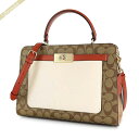 コーチ ショルダーバッグ COACH レディース シグネチャー 2way ミニトートバッグ ベージュ アイボリー C8208 IMLOT | ブランド