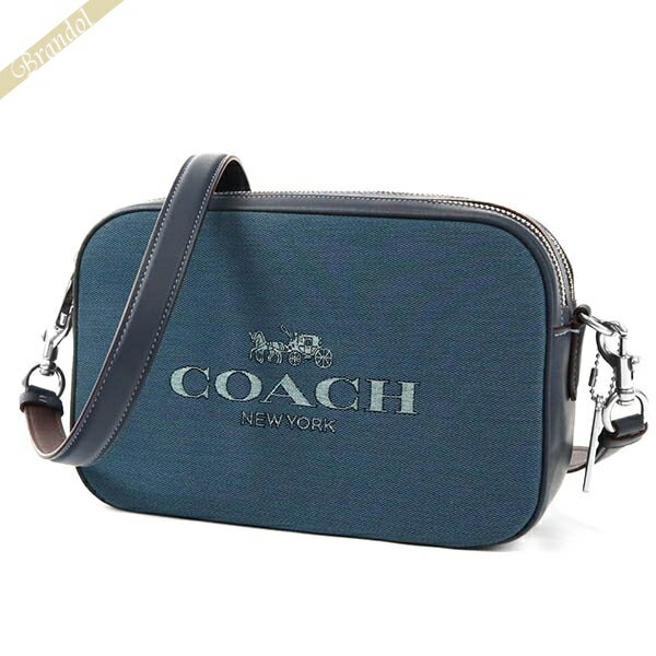 《最大3000円クーポン_11日23:59迄》コーチ COACH ショルダーバッグ レディース ロゴ デニム カメラバッグ ブルー 6519 SV/DE | ブランド