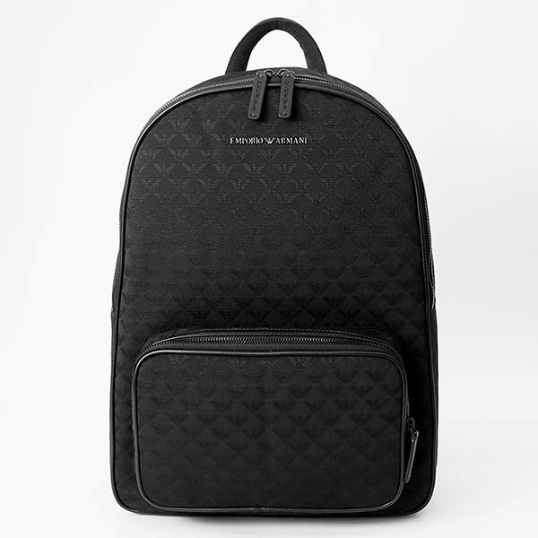 エンポリオアルマーニ リュックサック EMPORIO ARMANI イーグルロゴ柄 バックパッ...
