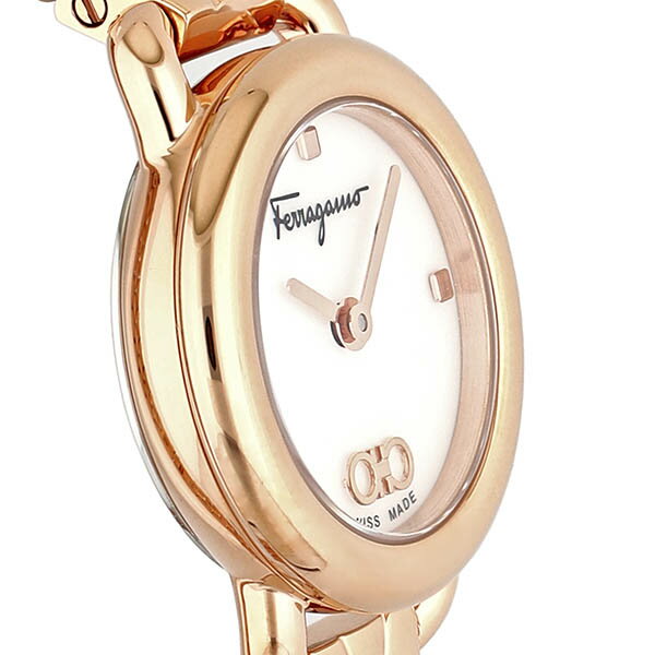 フェラガモ 腕時計 Ferragamo レディース VARINA 22mm ホワイトパール×ピンクゴー...