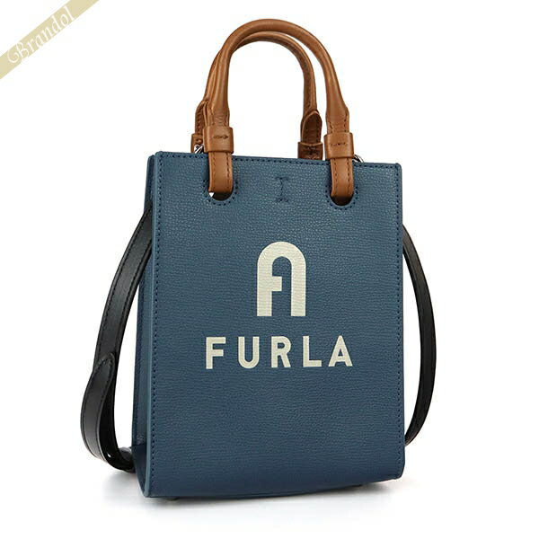 フルラ ショルダーバッグ FURLA VARSITY STYLE 縦型 ミニトートバッグ レディース ブルー系 WB00729 BX1230 1845S | ブランド