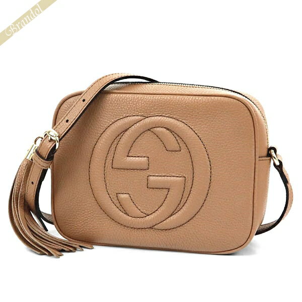 グッチ ショルダーバッグ GUCCI ソーホー レザー スモール ディスコバッグ ベージュ 308364 A7M0G 2754 | ブランド【全品ポイント3倍_15日 23:59迄】のサムネイル