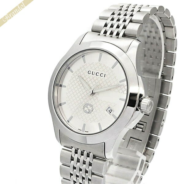 《クーポン配布中_18日23:59迄》グッチ 腕時計 GUCCI メンズ Gタイムレス G-Timeless 38mm ホワイト シルバー YA1264174 | ブランド