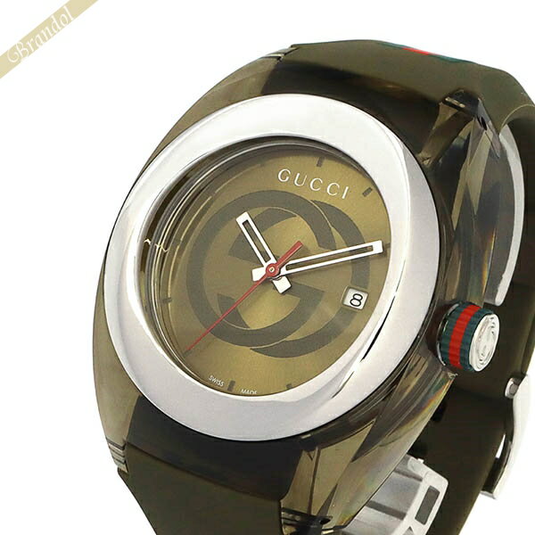 グッチ 腕時計（メンズ） グッチ 腕時計 GUCCI メンズ SYNC グッチシンク 46mm グリーン系 YA137106