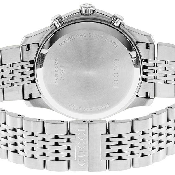 《最大4000円クーポン 11/24 23:59迄》グッチ メンズ腕時計 GUCCI Gタイムレス G-Timeless Chronograph クロノグラフ 44mm ブラック×シルバー YA126257 | ブランド