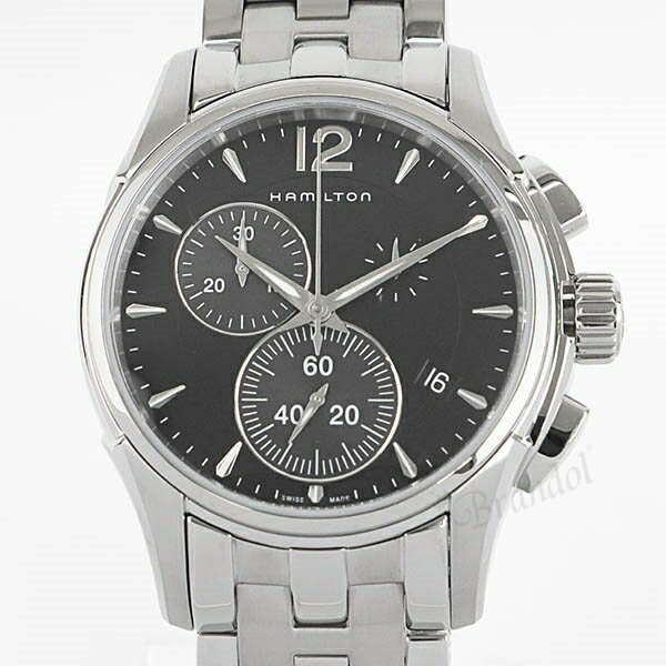 ハミルトン メンズ腕時計 HAMILTON ジャズマスター クロノグラフ 42mm ブラック×シルバー H32612131 | ブランド【最大2500円クーポン7/19 0:59迄】
