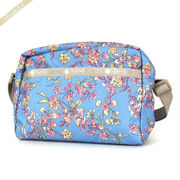 ショルダーバッグ レスポートサック ショルダーバッグ LeSportsac MINI CROSSBODY 花柄 ブルー系×グレージュ 2434 F426 | ブランド