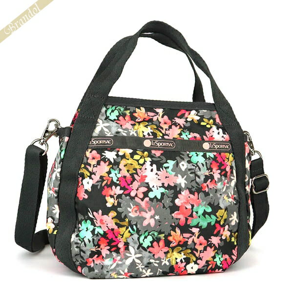 レスポートサック ショルダーバッグ レディース LeSportsac SMALL JENNI 2way ミニトート 花柄 グレー ピンク系マルチカラー 8056 F049 | ブランド