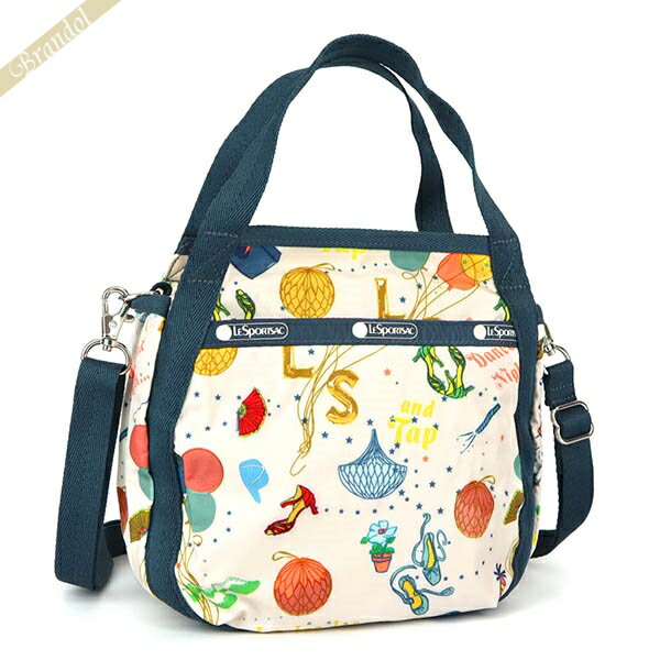 《クーポン配布中_18日23:59迄》レスポートサック ショルダーバッグ レディース LeSportsac SMALL JENNI 2way ミニトートバッグ 風船柄 ホワイト系マルチカラー 8056 F132 ブランド