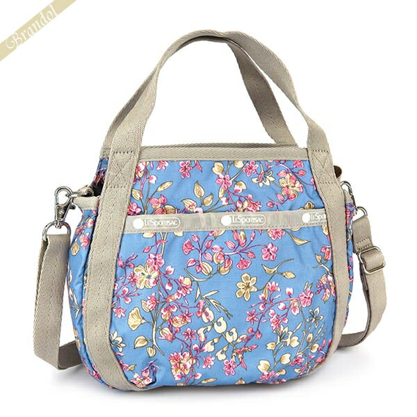 トートバッグ レスポートサック ショルダーバッグ レディース LeSportsac SMALL JENNI 2way ミニトートバッグ 花柄 ブルー系×グレージュ 8056 F426 | ブランド