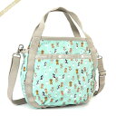 《クーポン配布中_29日17:59迄》レスポートサック ショルダーバッグ レディース LeSportsac SMALL JENNI 2way ミニトートバッグ ドック柄 ミントグリーン×グレージュ 8056 F437 | ブランド