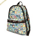 レスポートサック リュックサック レディース LeSportsac BASIC BACKPACK ナック 食べ物柄 ブルー系 ブラウン 7812 E197 | ...