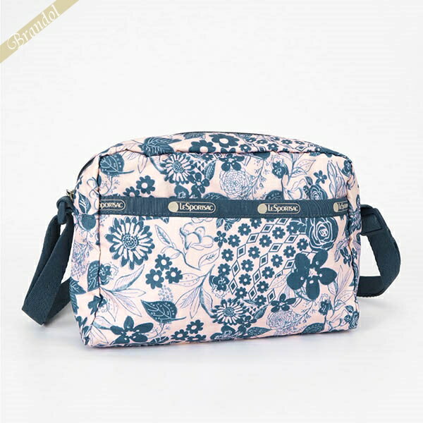 レスポートサック ショルダーバッグ LeSportsac MINI CROSSBODY ボタニカル柄 ピンク×ブルー レディース　2434 E483 | ブランド