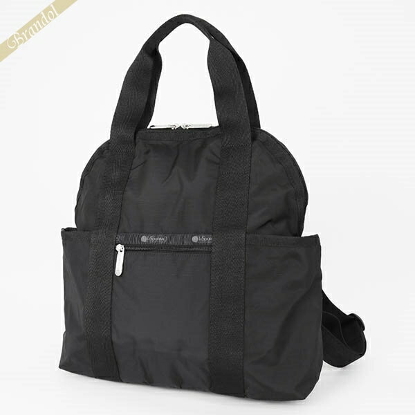 ボストンバッグ 《最大3000円クーポン_29日11:59迄》レスポートサック リュックサック LeSportsac 2wayミニボストンバッグ DOUBLE TROUBLE 無地 ブラック レディース 2442 5982 | ブランド