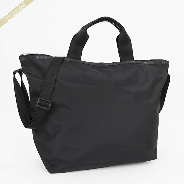 トートバッグ 《クーポン配布中_23日13:59迄》レスポートサック トートバッグ LeSportsac DELUXE EASY CARRY TOTE 2wayショルダーバッグ 無地 ブラック レディース 4360 5982 | ブランド