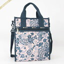 《クーポン配布中_29日17:59迄》レスポートサック トートバッグLeSportsac SMALL N/S TOTE 縦型 2wayショルダーバッグ ボタニカル柄 ピンク×ブルー 3538 E483 | ブランド