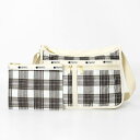 レスポートサック ショルダーバッグ LeSportsac DELUXE EVERYDAY BAG チェック柄 ホワイト×ブラウン 7507 HA55 レディース | ブランド【最大2100円クーポン 9/14 11:59迄】