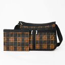 レスポートサック ショルダーバッグ LeSportsac DELUXE EVERYDAY BAG チェック柄 ブラック×オレンジ 7507 HA56 レディース | ブランド【最大2100円クーポン 9/14 11:59迄】