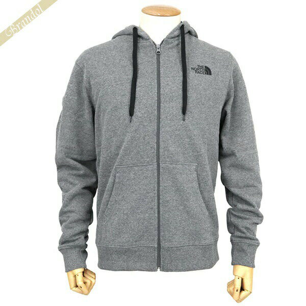 《400円OFFクーポン対象_11月9日23:59迄》ノースフェイス パーカー THE NORTH FACE メンズ ジップアップパーカー ロゴ フーディ 長袖 グレー NF00CG46 LXS | ブランド