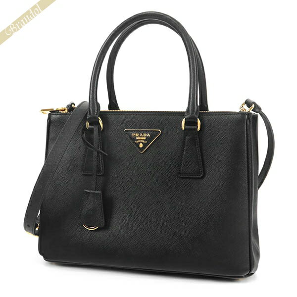 プラダ ハンドバッグ（レディース） プラダ トートバッグ PRADA レディース レザー 2way ショルダーバッグ ブラック 1BA863 NZV F0002 | ブランド