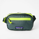 パタゴニア ボディバッグPatagonia ULTRALIGHT BLACK HOLE MINI HIP PACK パッカブル ウェストバッグ ダークグリーン系...