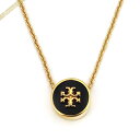 楽天AzureBrandol《最大2000円クーポン配布中_24日10:59迄》トリーバーチ ネックレス TORY BURCH レディース エナメル サークル ペンダント ブラック×ゴールド 90549 720 | ブランド