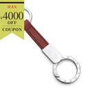《最大4000円クーポン配布中_5/6 23:59迄》ブルガリ キーリング BVLGARI レザー リング キーホルダー レッド系 283701 | ブランド