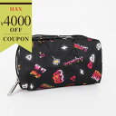 《最大4000円クーポン&P3倍_5/5 23:59迄》レスポートサック ポーチ LeSportsac RECTANGULAR COSMETIC ネオン風 キュ...