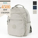 《最大4500円クーポン配布中_5/14 16:59迄》キプリング Kipling バックパック SEOUL ソウル Sサイズ ブラック/ライトグレー/ネイビー...