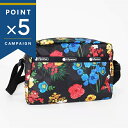 《ポイント5倍_7/2 10:59迄》レスポートサック ショルダーバッグ LeSportsac MINI CROSSBODY 花柄 ブラック系マルチカラー レディース 2434 E477 | ブランド