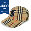 BURBERRY バーバリー 帽子 ビンテージチェック ベースボールキャップ TBロゴ ベージュ系 8068032【最大4000円クーポン7/11 1:59迄】