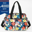 レスポートサック ボストンバッグLeSportsac HARPER BAG 2way 旅行バッグ 花柄 ブラック系マルチカラー 3356 F636 レディース ...