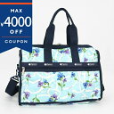 レスポートサック ボストンバッグ LeSportsac DELUXE MED WEEKENDER 花柄 ライトブルー系 レディース 4318 G823 | ブラ...