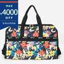 レスポートサック ボストンバッグ LeSportsac DELUXE LG WEEKENDER 2way ショルダーバッグ 花柄 ブラック系マルチカラー 431...