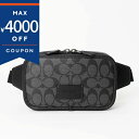 コーチ ボディバッグ COACH シグネチャー キャンバス ワイアット ベルトバッグ ブラック系 CM106 QBMI5 メンズ レディース | ブランド【最大...