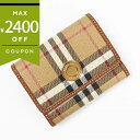 バーバリー 二つ折り財布 BURBERRY バーバリー レディース チェック スモール フォールディングウォレット ベージュ系×ライトブラウン 8070415 ...