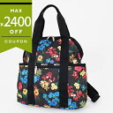 レスポートサック ミニボストンバッグ LeSportsac DOUBLE TROUBLE 花柄 ブラック系マルチカラー 2442 E477 | ブランド【最大2400円クーポン7/13 23:59迄】