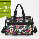 レスポートサック ボストンバッグ LeSportsac DELUXE MED WEEKENDER 2way ショルダーバッグ 花柄 ブラック系 4318 F655 レディース | ブランド【最大2400円クーポン7/13 23:59迄】