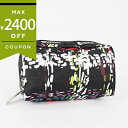 レスポートサック ポーチ LeSportsac RECTANGULAR COSMETIC チェック柄風 ブラック系マルチカラー レディース 6511 E474 ...