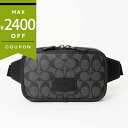 コーチ ボディバッグ COACH シグネチャー キャンバス ワイアット ベルトバッグ ブラック系 CM106 QBMI5 メンズ レディース | ブランド【最大...