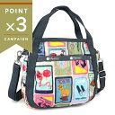 レスポートサック ショルダーバッグ レディース LeSportsac SMALL JENNI 2way ミニトートバッグ ポスター柄 マルチカラー 8056 F...