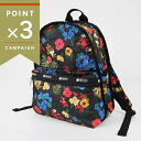 LeSportsac レスポートサック リュックサック BASIC BACKPACK 花柄 ブラック系マルチカラー 7812 E477【ポイント3倍_7/17 23:59迄】